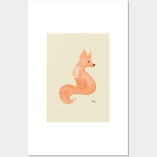 Watercolor Fox Posters and Art